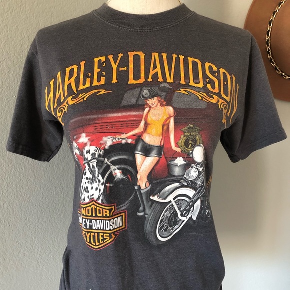 Vintage Harley Davidson Myrtle Beach Fireman Tee - Picture 4 of 4